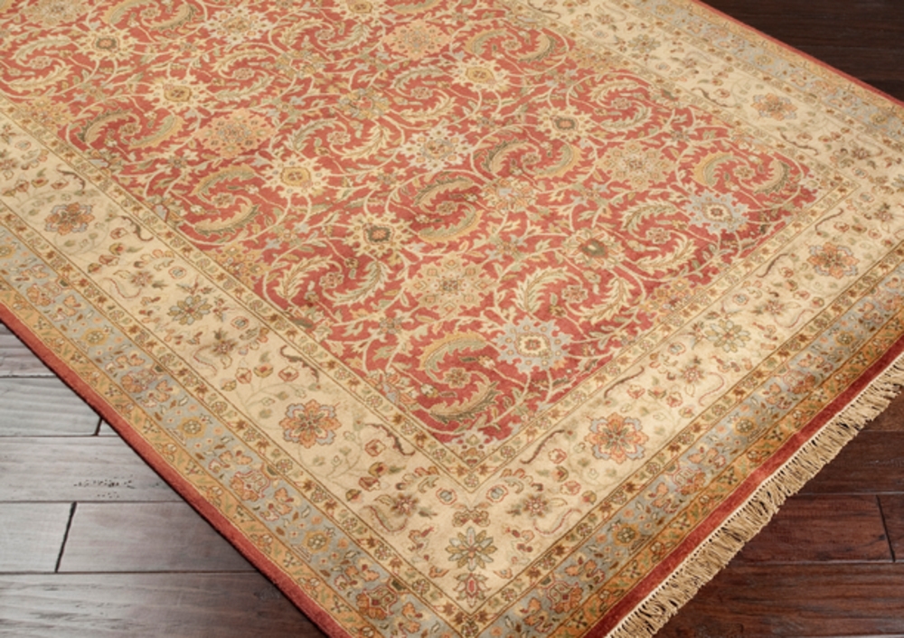 Heirloom Red Indoor 3'6" x 5'6" Handmade Rug - Image 2