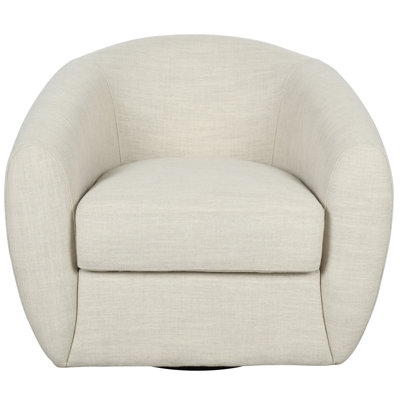 Squyres 35'' Wide Swivel Barrel Chair - Image 0