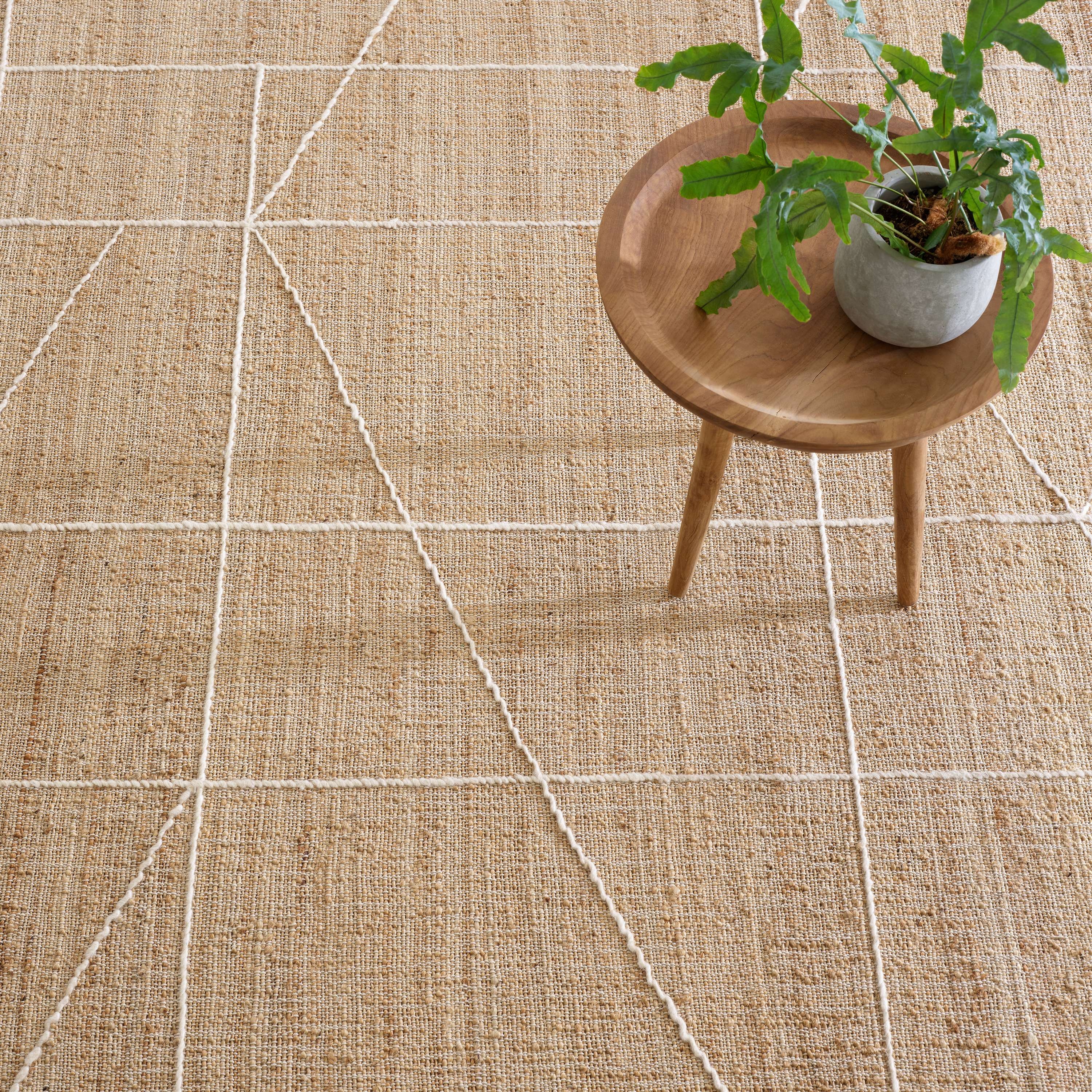 Judson Natural/Ivory Handwoven Jute Rug - Image 1