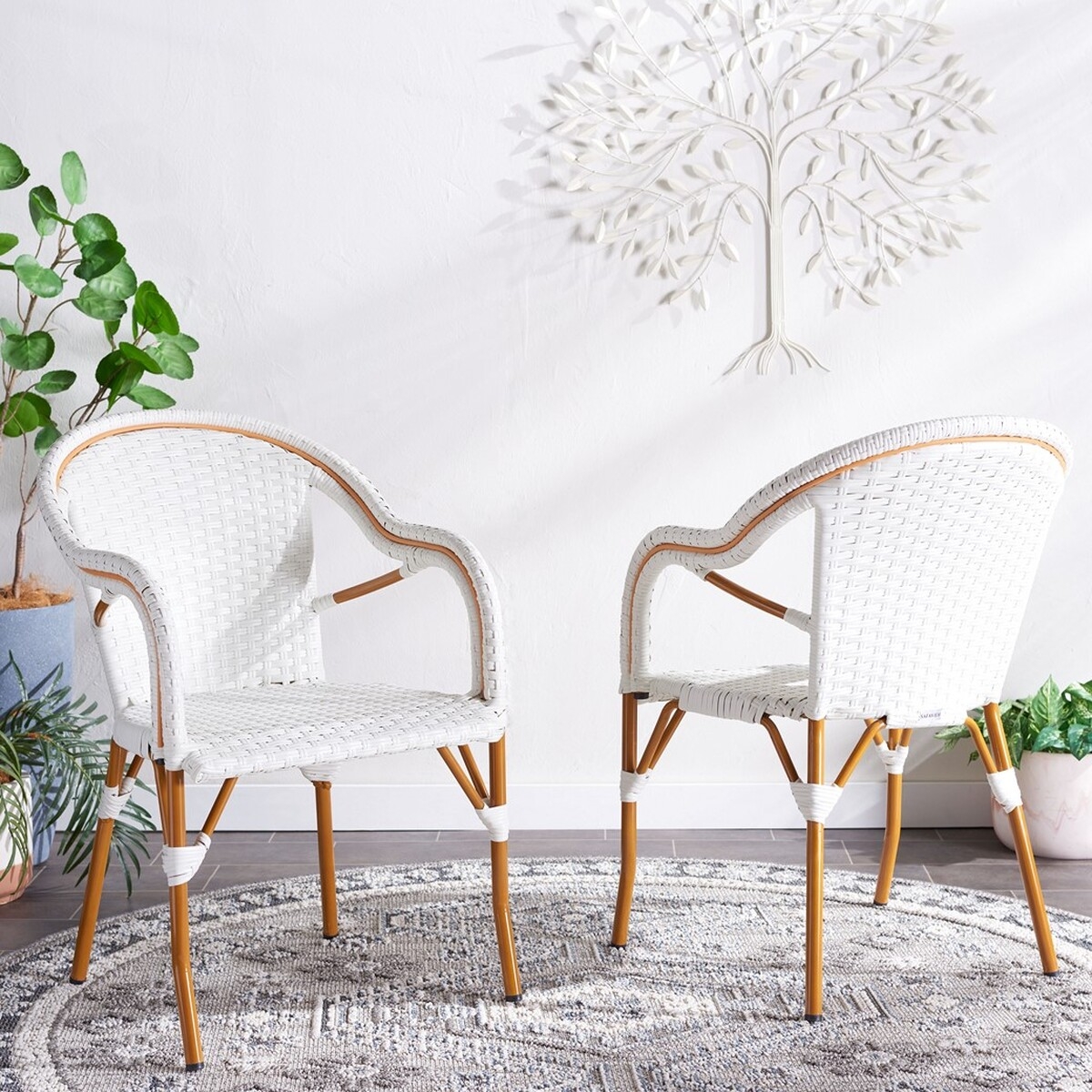 California Armchair - White - Safavieh - Image 1