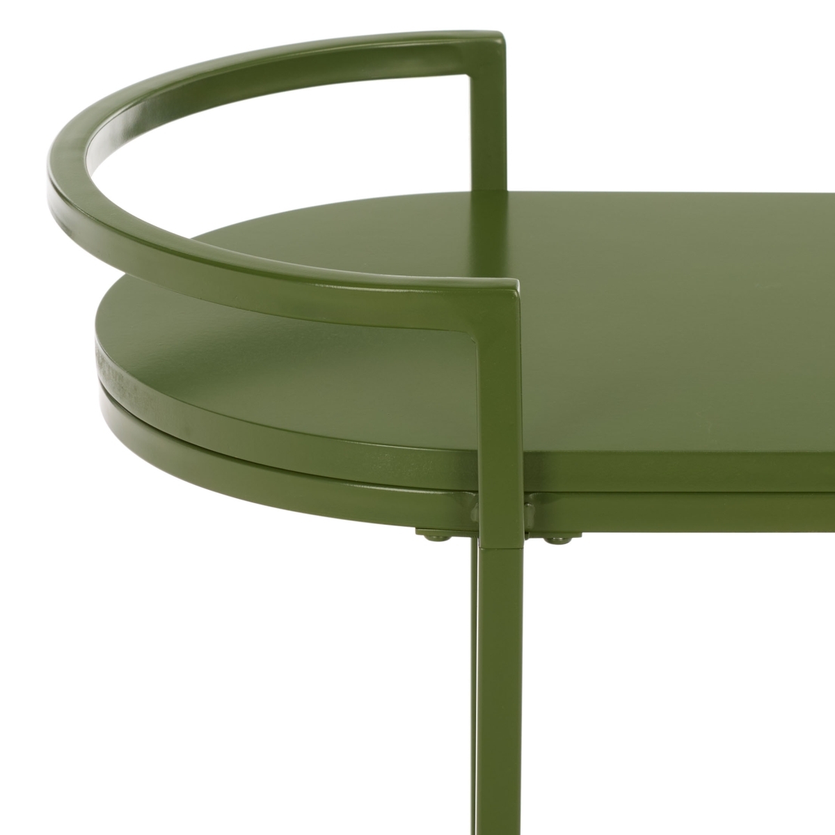 Inessa 2 Tier Bar Cart - Green - Image 1