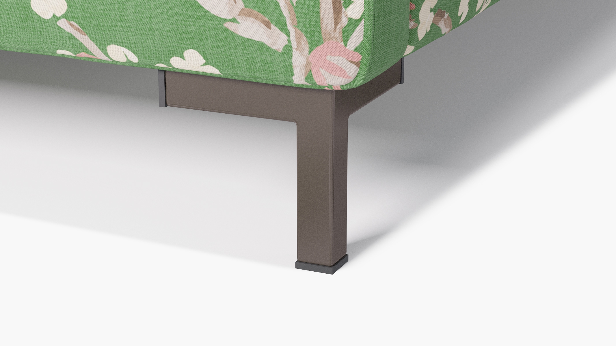 Modern Sofa, Jade Cherry Blossom, Bronze - Image 6