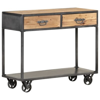 Williston Forge Console Table 35.4"X13.8"X29.1" Solid Reclaimed Wood - Image 0