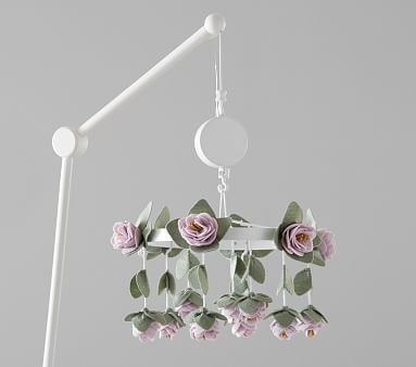 Felted Lavender Roses Crib Mobile - Image 0