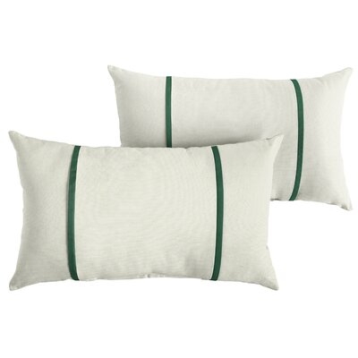 Churchton Acrylic Indoor/Outdoor Striped Lumbar Pillow - Image 0