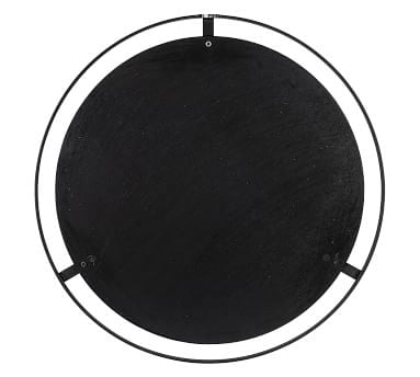 Aspen Black And Gold Round Wall Mirror, 36" - Image 1