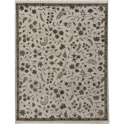 One-of-a-Kind Hand-Knotted Beige 7'10" x 10'2" Area Rug - Image 0