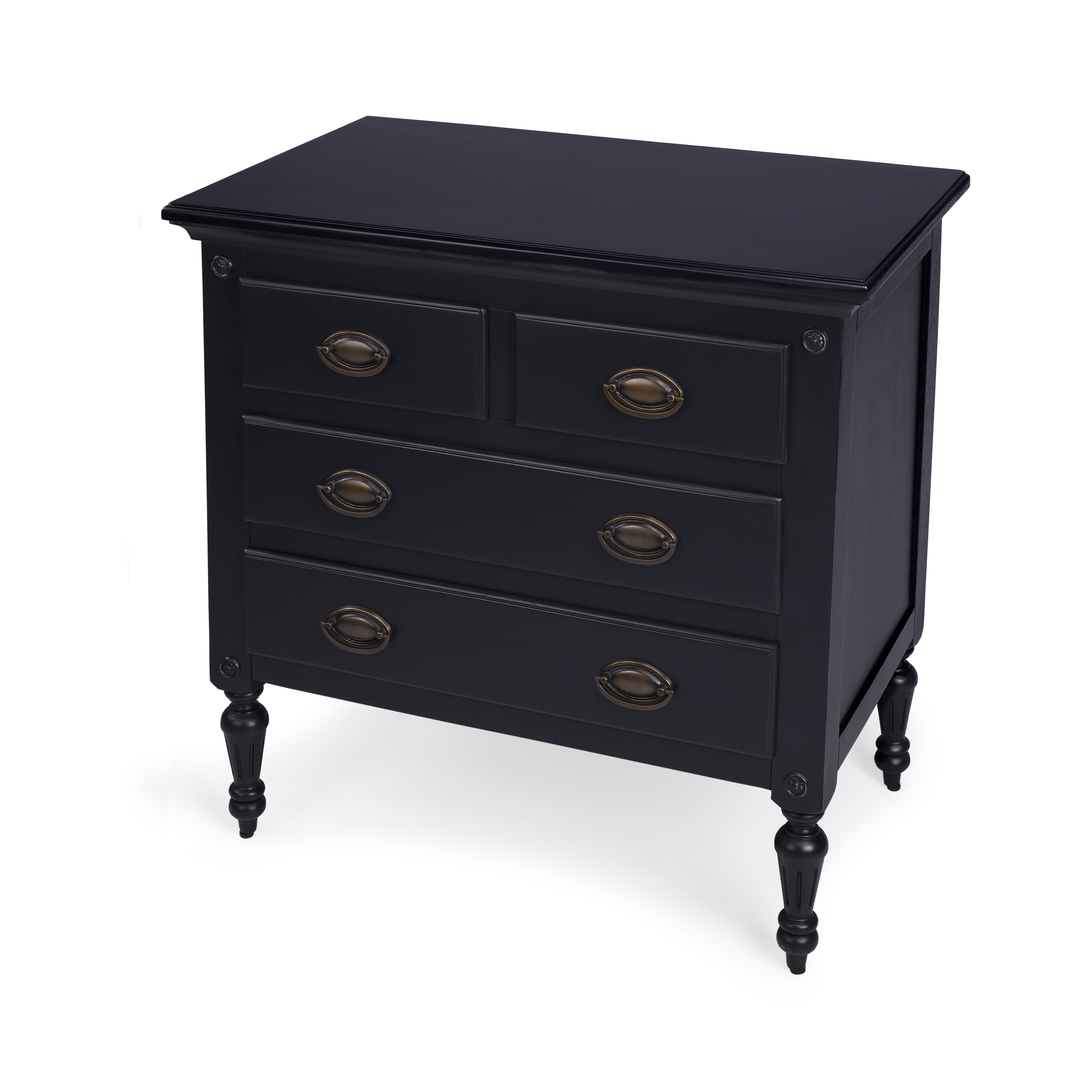 Easterbrook Black 4 Drawer Chest - Image 0