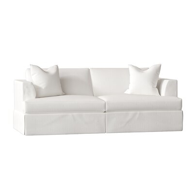 Carly 93" W Recessed Arm Sofa Bed - Image 0