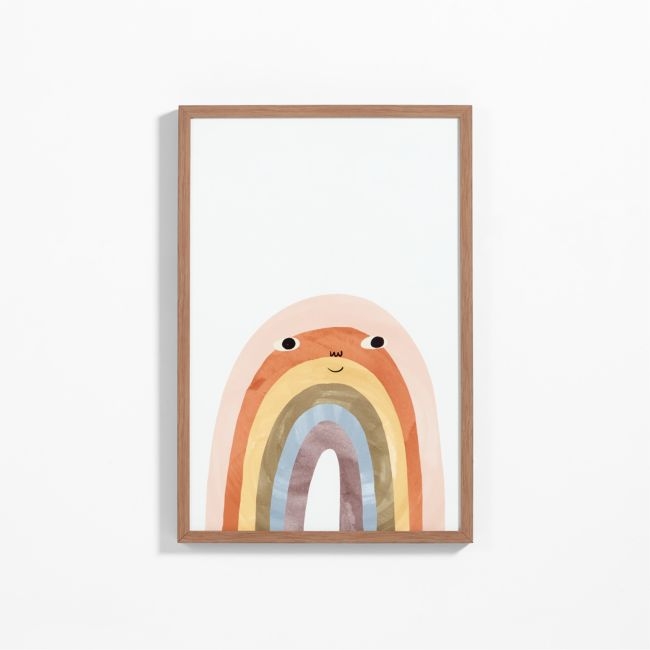 Happy Rainbow Large Framed Wall Art Print - Image 0