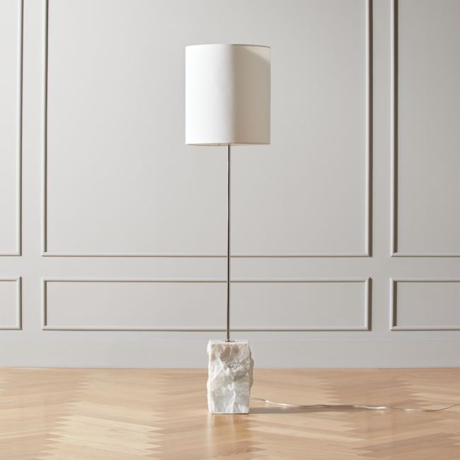 Raw Marble Floor Lamp - Image 0