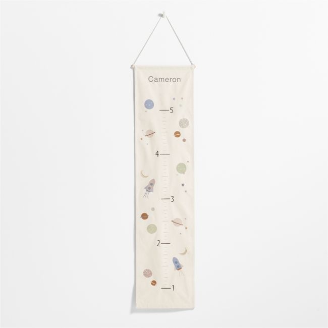 Space Canvas Personalized Kids Growth Chart - Image 0
