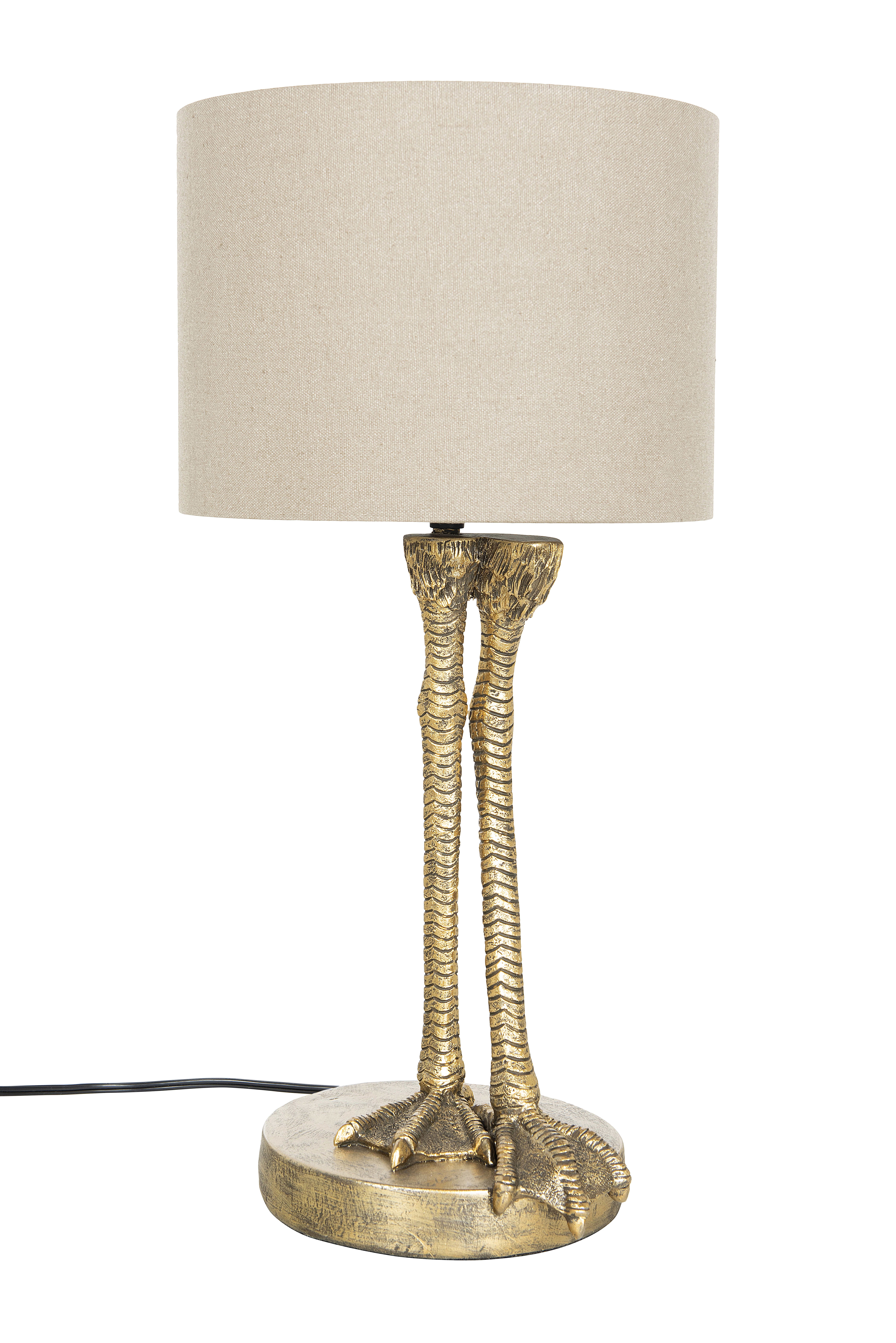 Antique Gold Resin Duck Legs Table Lamp - Image 0