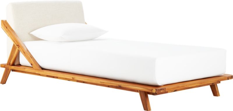 Drommen Acacia Wood Full Bed - Image 6