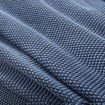 Cotton Knit Blanket , King, Dijon - Image 2