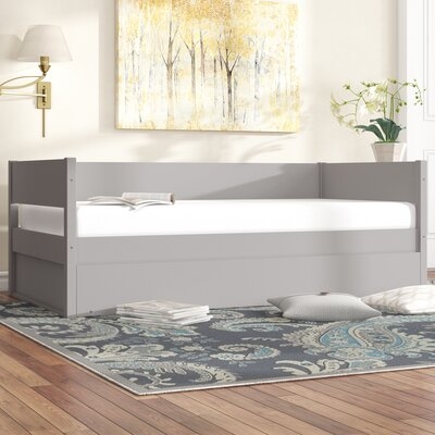 Kareem Twin Solid Wood Daybed with Trundle - Image 0