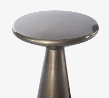 Lunenburg Round Accent Tables, Set Of 2, Ombre Antique Brass - Image 2