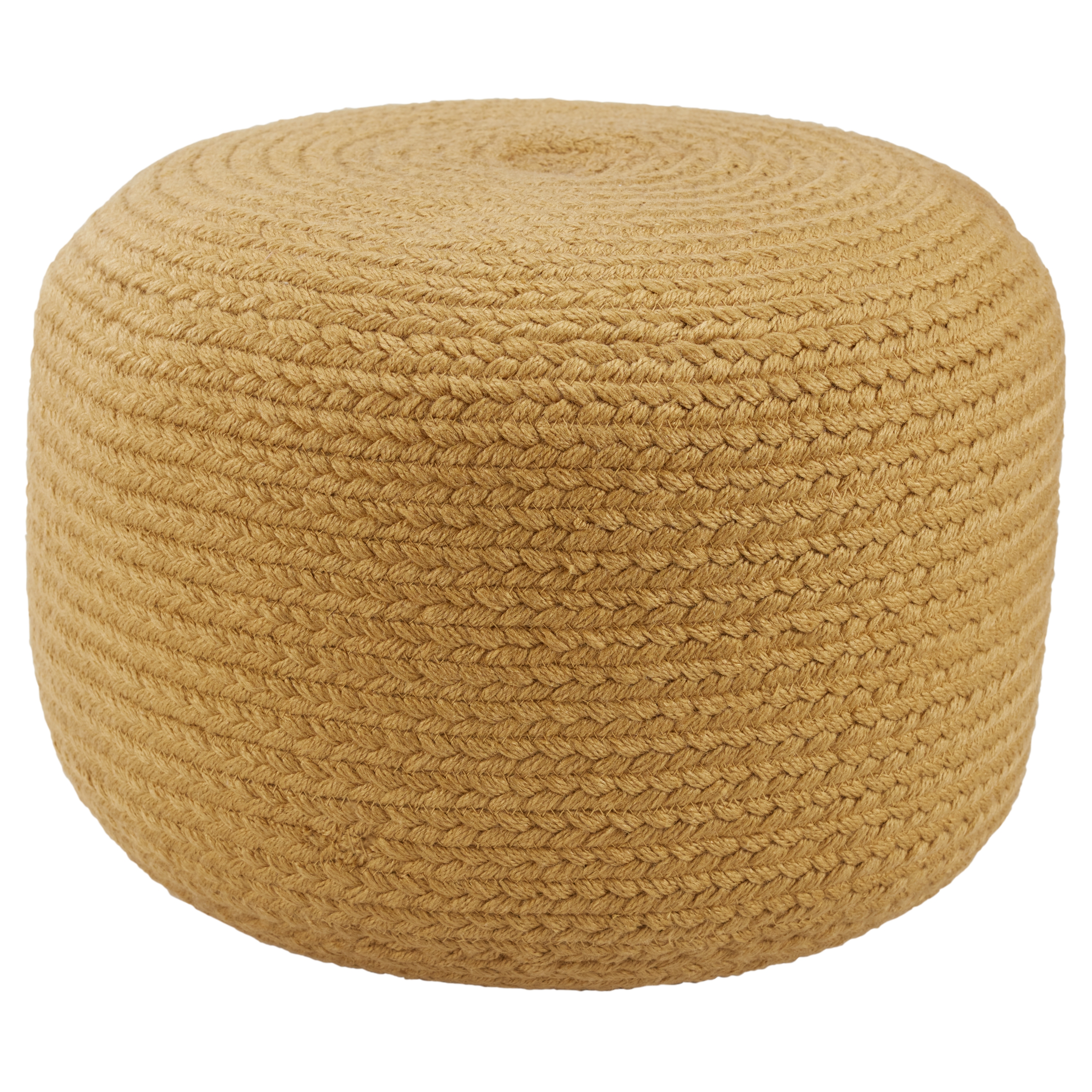 Vibe by Santa Rosa Indoor/ Outdoor Gold Cylinder Pouf - Image 0