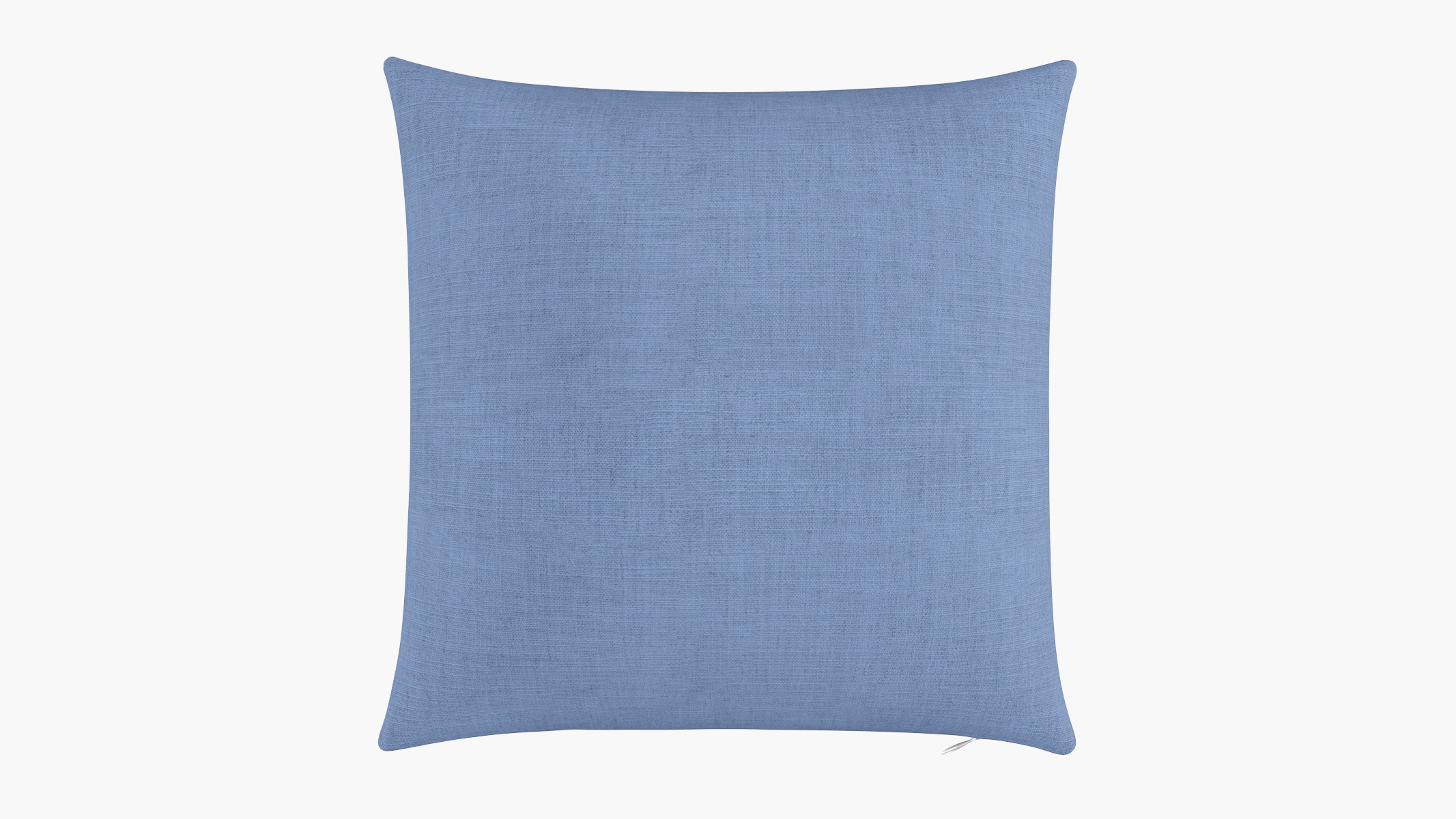 Throw Pillow 20", French Blue Linen, 20" x 20" - Image 0