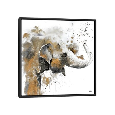 Water Elephant with Gold by Patricia Pinto - Painting Print - Image 0