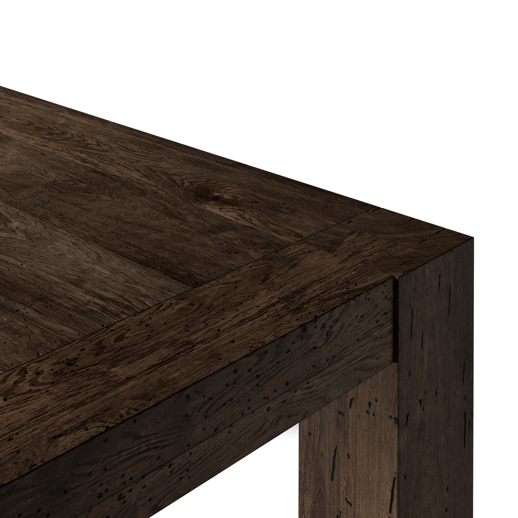 Abaso Dining Table - Ebony Rustic Wormwood Oak - Image 7