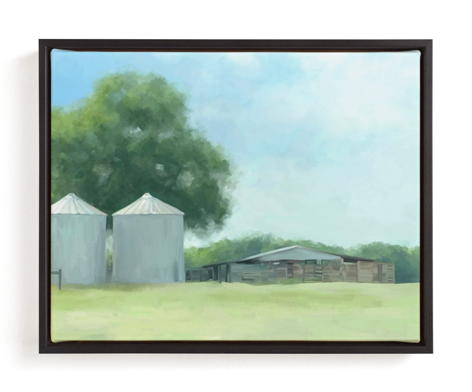Two Silos Limited Edition Fine Art Print 2 - Image 0