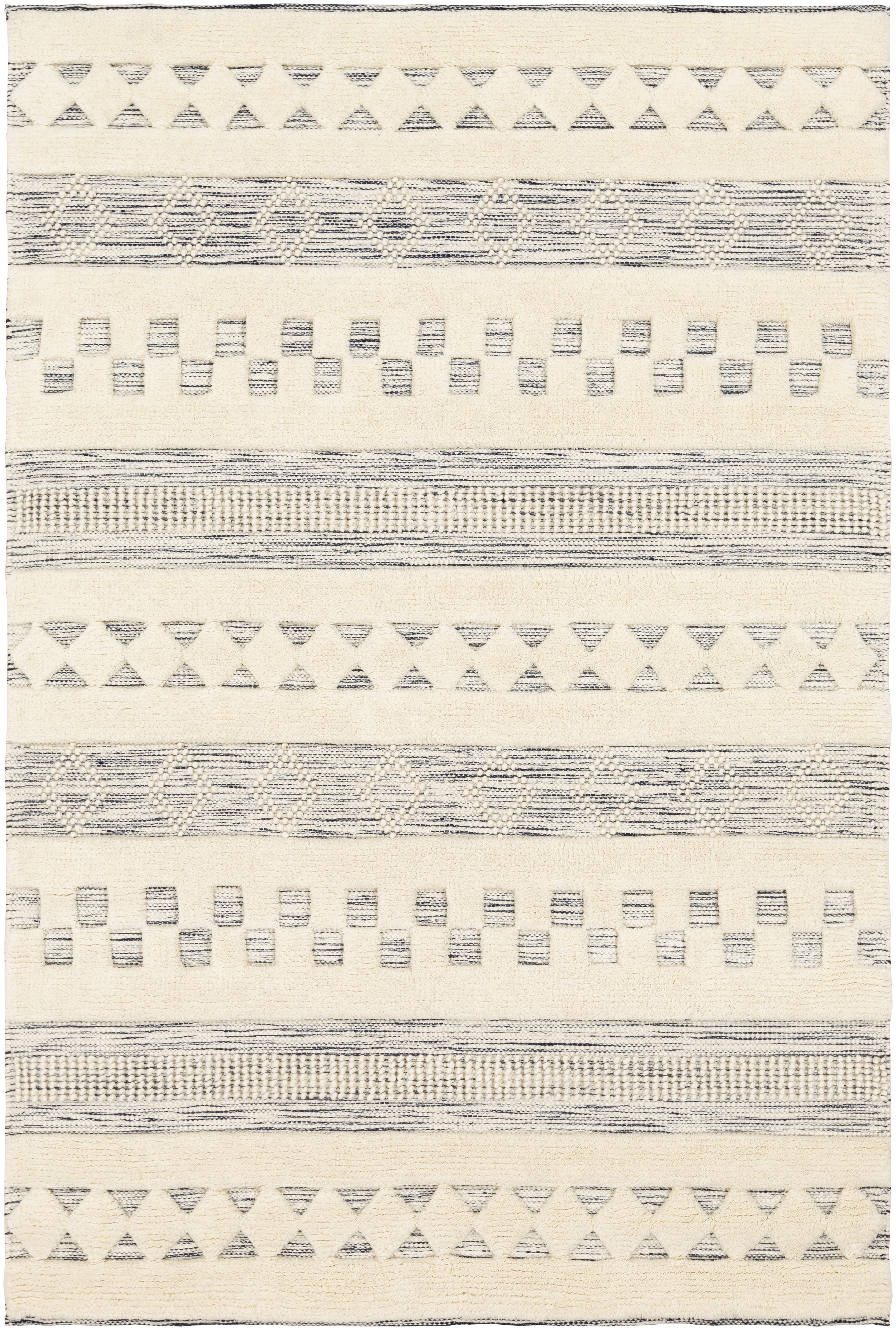 Nairobi Beige Indoor 5' x 7'6" Handmade Rug - Image 0