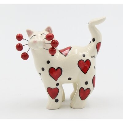 Arian Whisker Cat with Heart Figurine - Image 0