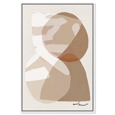 Brown Abstract Shapes Wall Art By Oliver Gal - Image 0