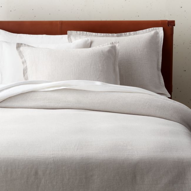 EUROPEAN FLAX™-Certified Linen Flax Full/Queen Duvet Cover - Image 0