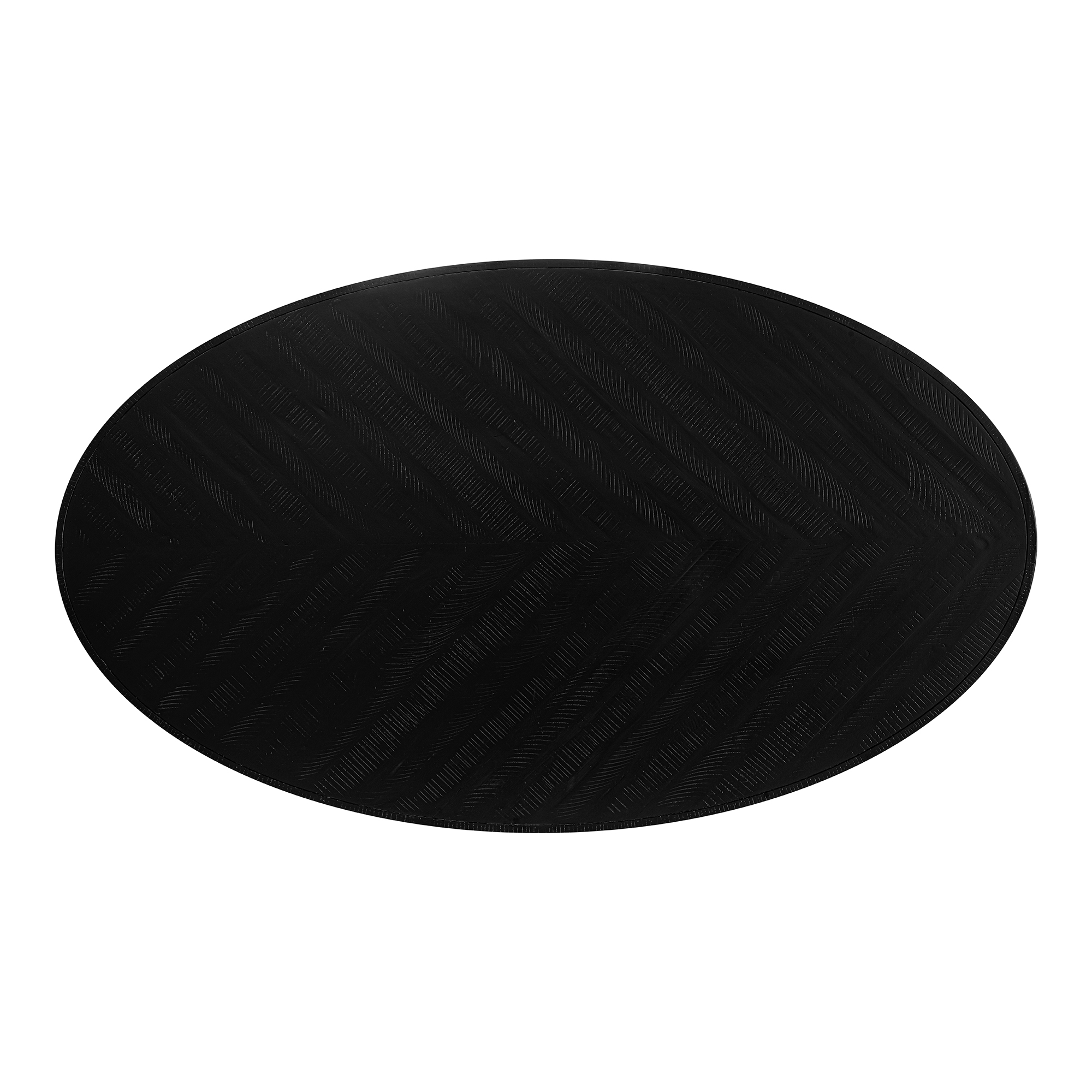 Parq Oval Dining Table Black - Image 3