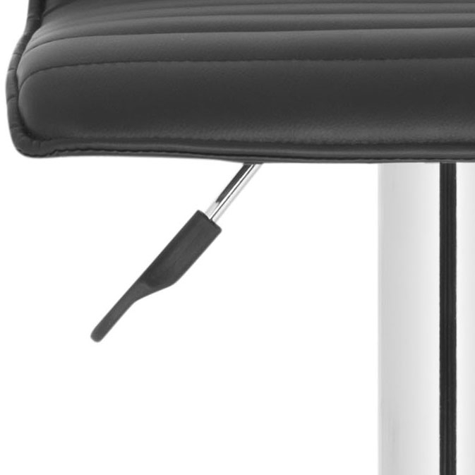 Kemonti Swivel Bar Stool - Black - Safavieh - Image 3