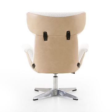 Winged Arms Desk Chair, Aluminum, Knoll Natural - Image 3