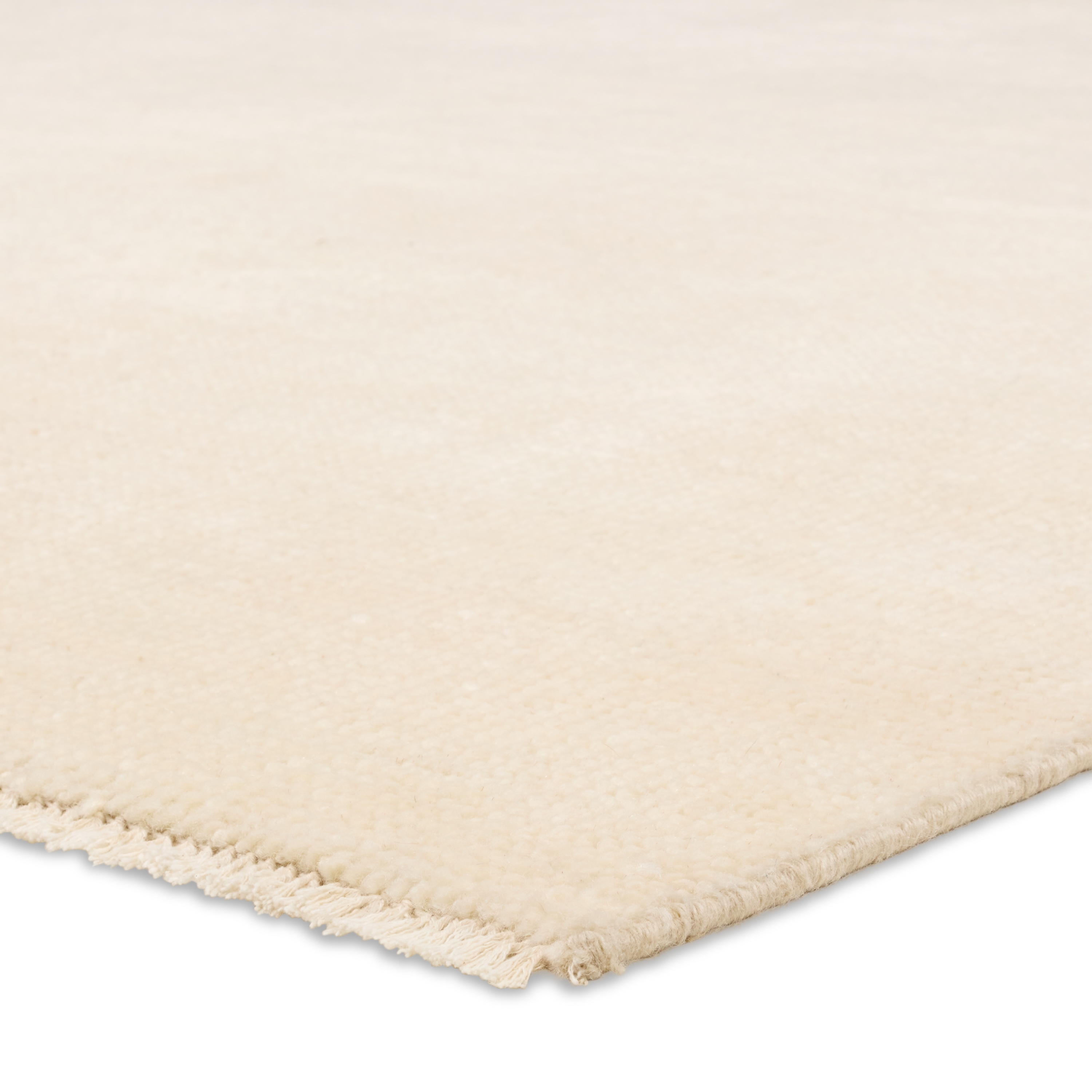 Origin SAG18 Handknotted Solid Ivory Area Rug (8'6"x11'6") - Image 1