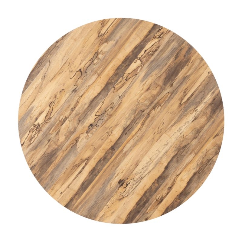 Dillon Spalted Primavera Wood 55" Round Coffee Table - Image 4