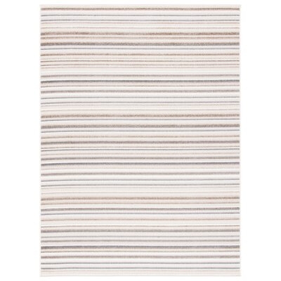 Mcknight Striped Ivory/Gray Area Rug - Image 0