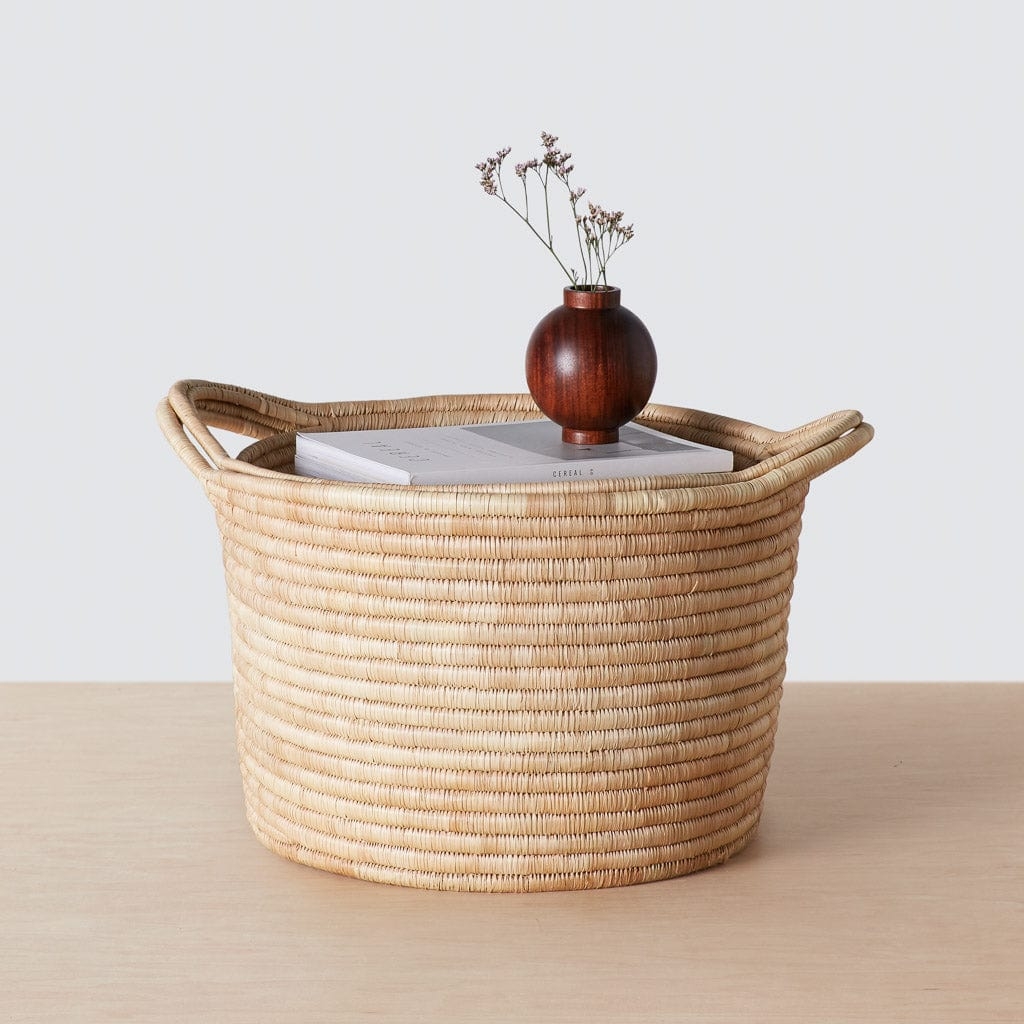 The Citizenry Rivi Storage Basket Set of 2 | Medium/Large | Natural - Image 8