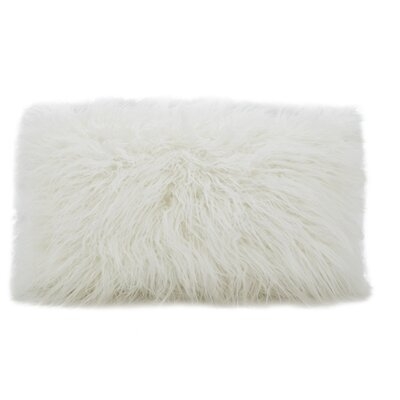Whipton Mongolian Faux fur Lumbar Pillow - Image 0