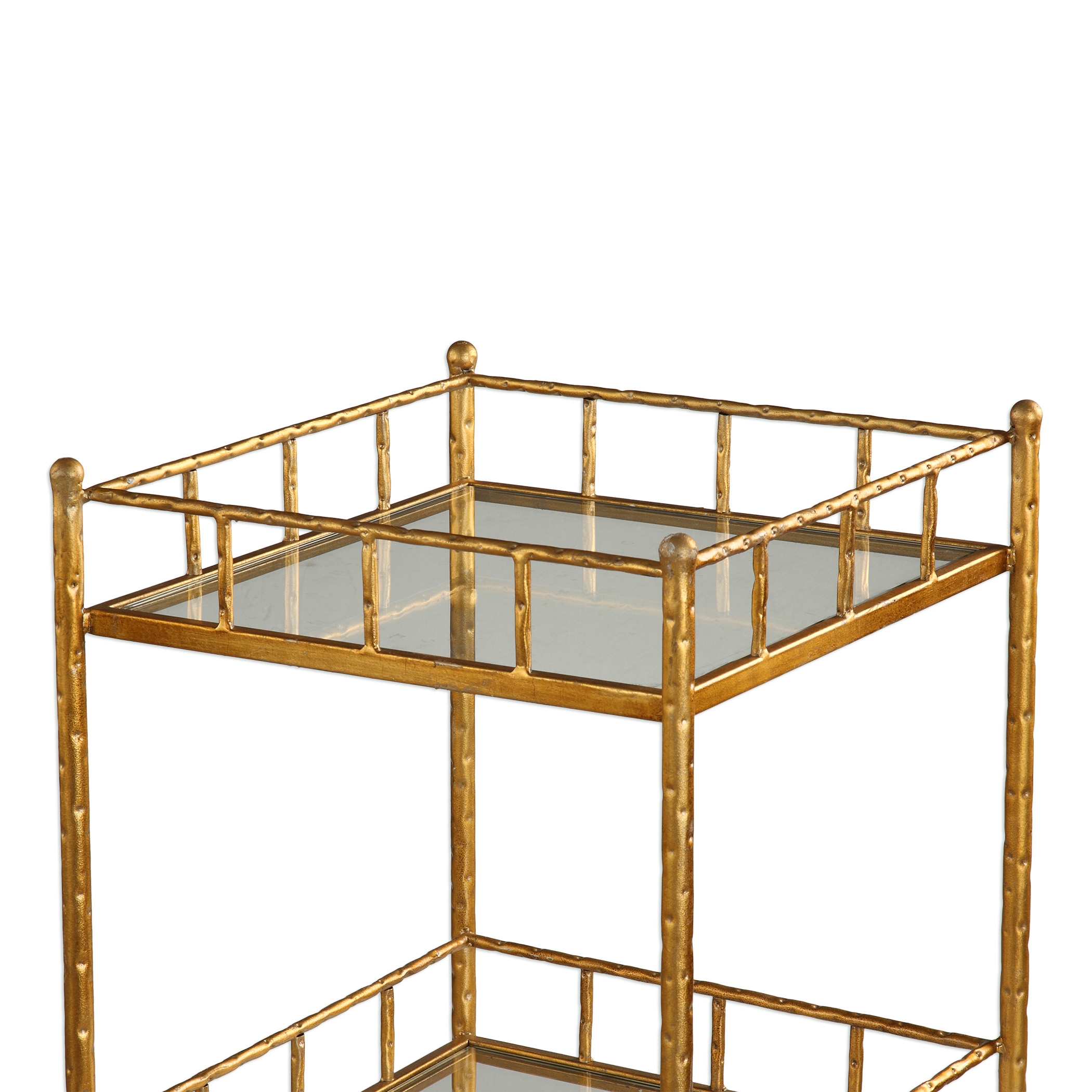 Tilly Gold Accent Shelf Table - Image 1