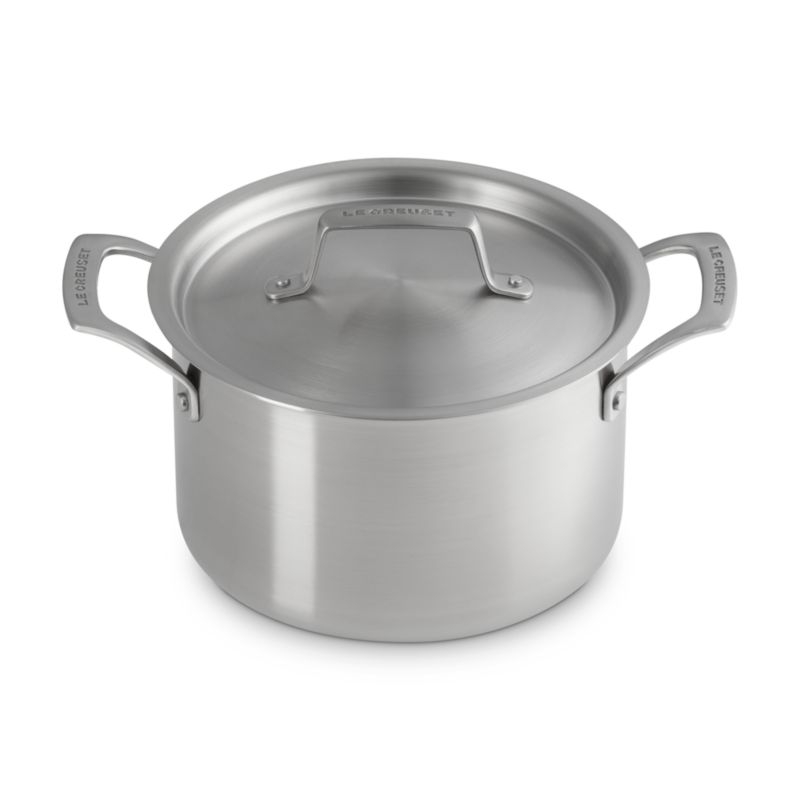 Le Creuset ® Essential Stainless Steel 4-Qt. Deep Covered Stockpot - Image 1