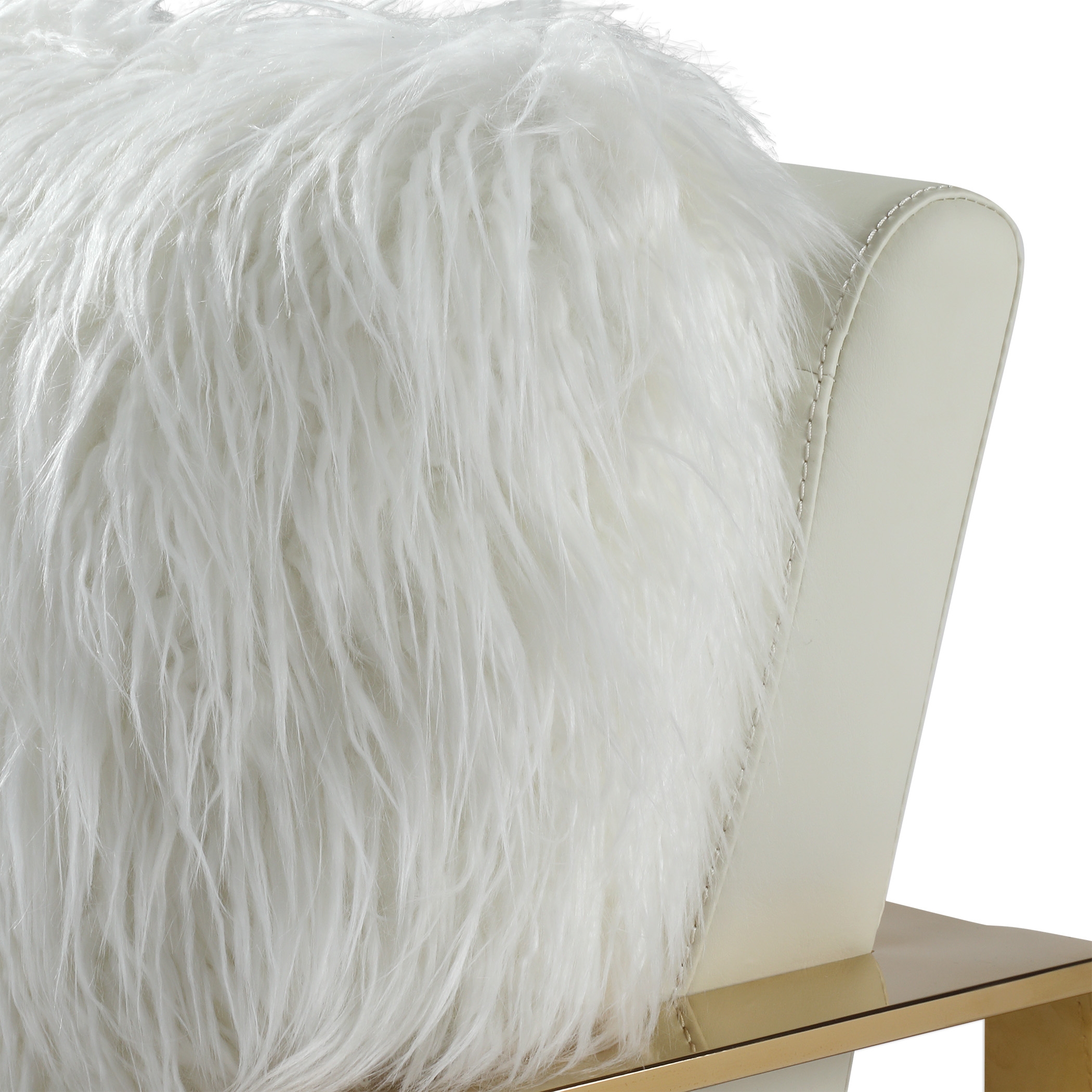 Delphine White Accent Chair - Image 6