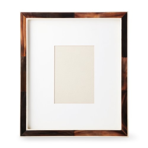 Horn and Bone Picture Frame, Dark, 5" X 7" - Image 0