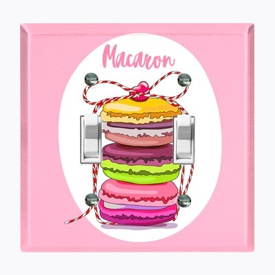 Metal Light Switch Plate Outlet Cover (Macaron Love - Double Toggle) - Image 0