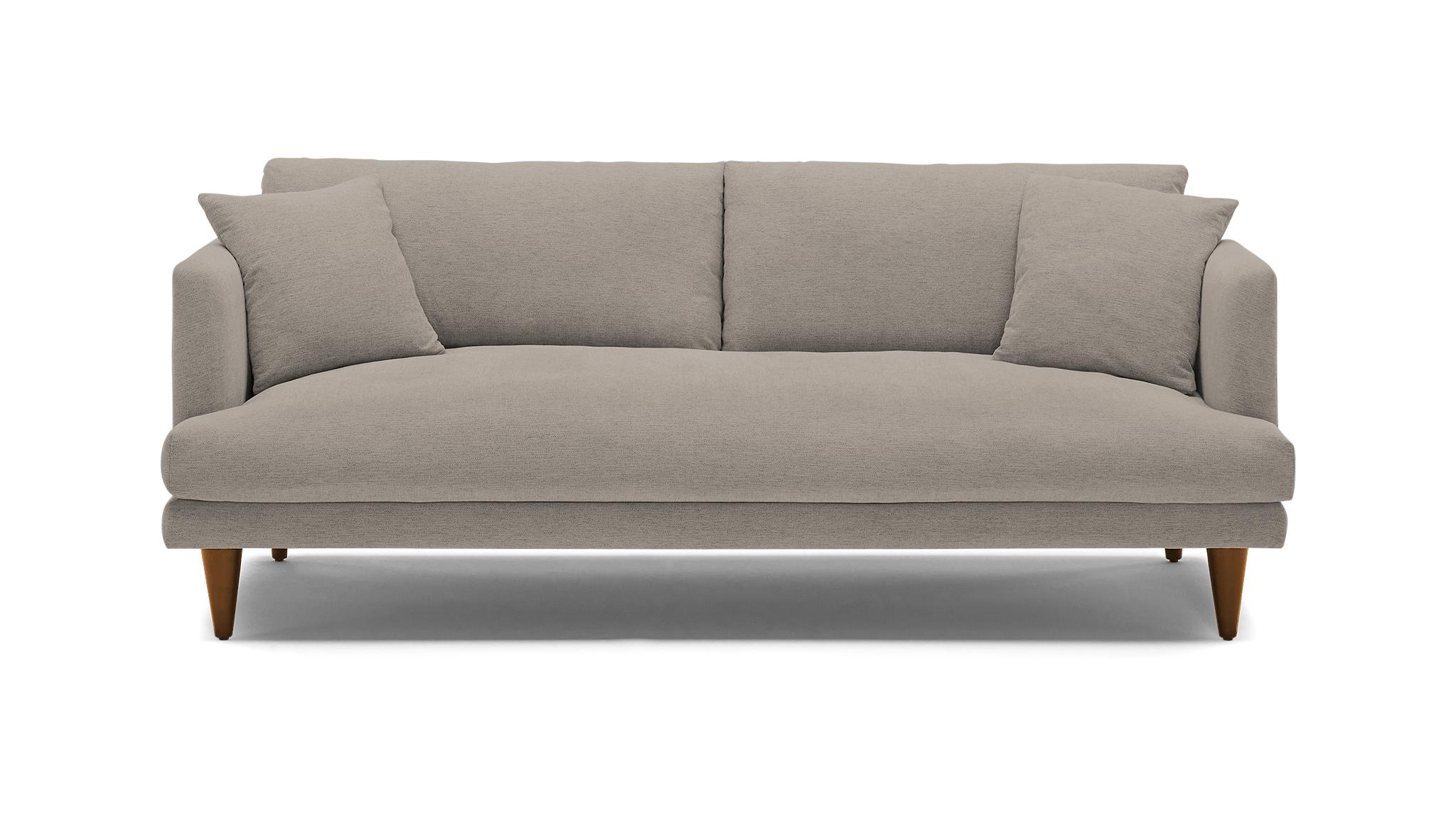 Beige/White Lewis Mid Century Modern Sofa - Prime Stone - Mocha - Cone - Image 0