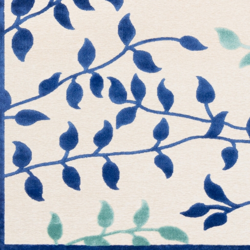 Basilica Blue Indoor 8'8" x 11'11" Machine Woven Rug - Image 0