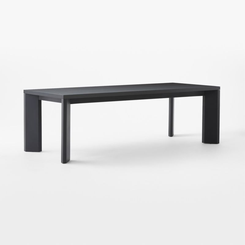 Sydney 95'' Rectangular Ebonized Oak Dining Table with Black Steel Legs - Image 2