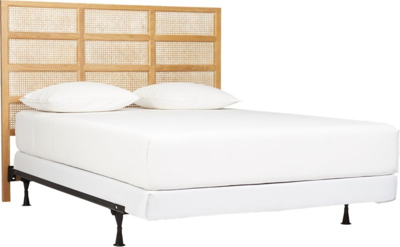 Segment Headboard Queen + White Metal Frame - Image 9