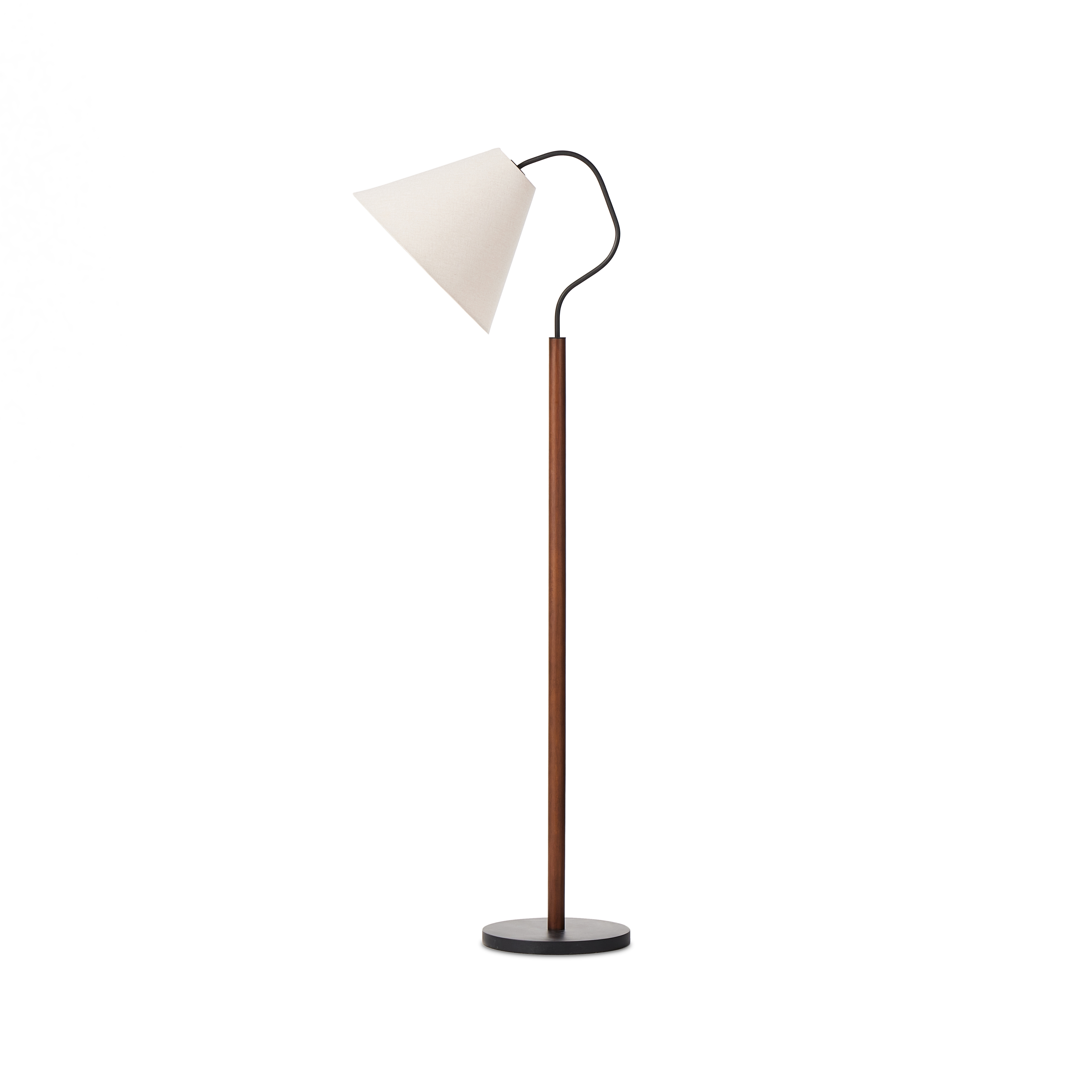 Garner Floor Lamp-Brown Beech - Image 0