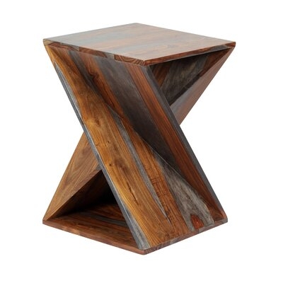 Essie Solid Wood Cross Legs End Table - Image 0