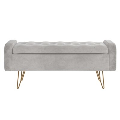 Che Upholstered Flip Top Storage Bench - Image 0